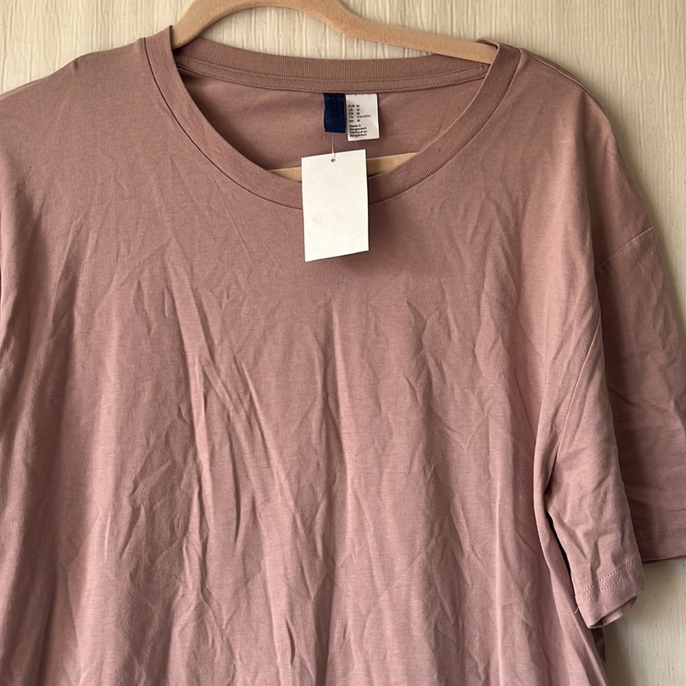Pink longline t shirt - Picture 2 of 7